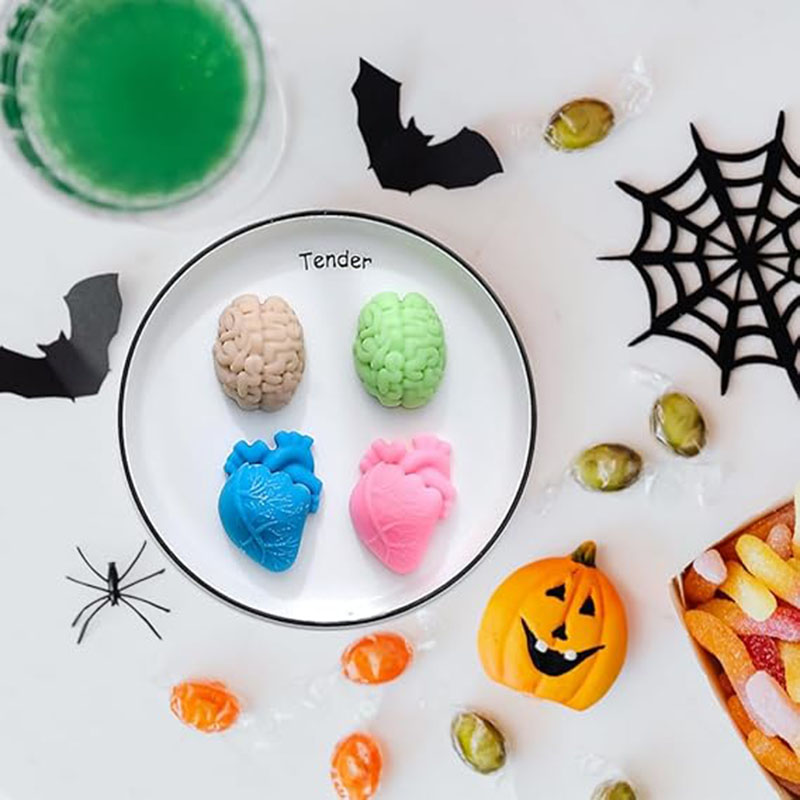 Soap Making Formula - Human Brain And Heart Silicone Molds