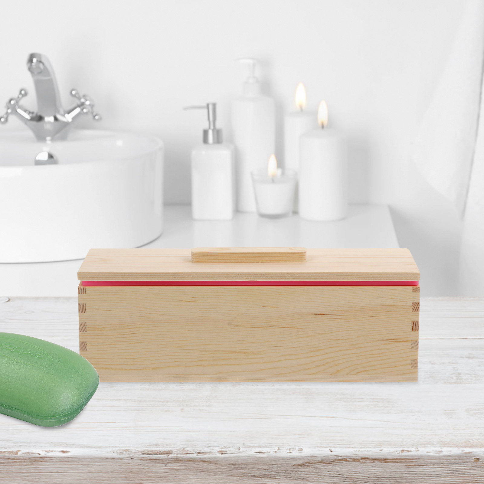 Natural Wood Soap Mold Box Hig - đánh giá và giá Quality Soap Making Kit