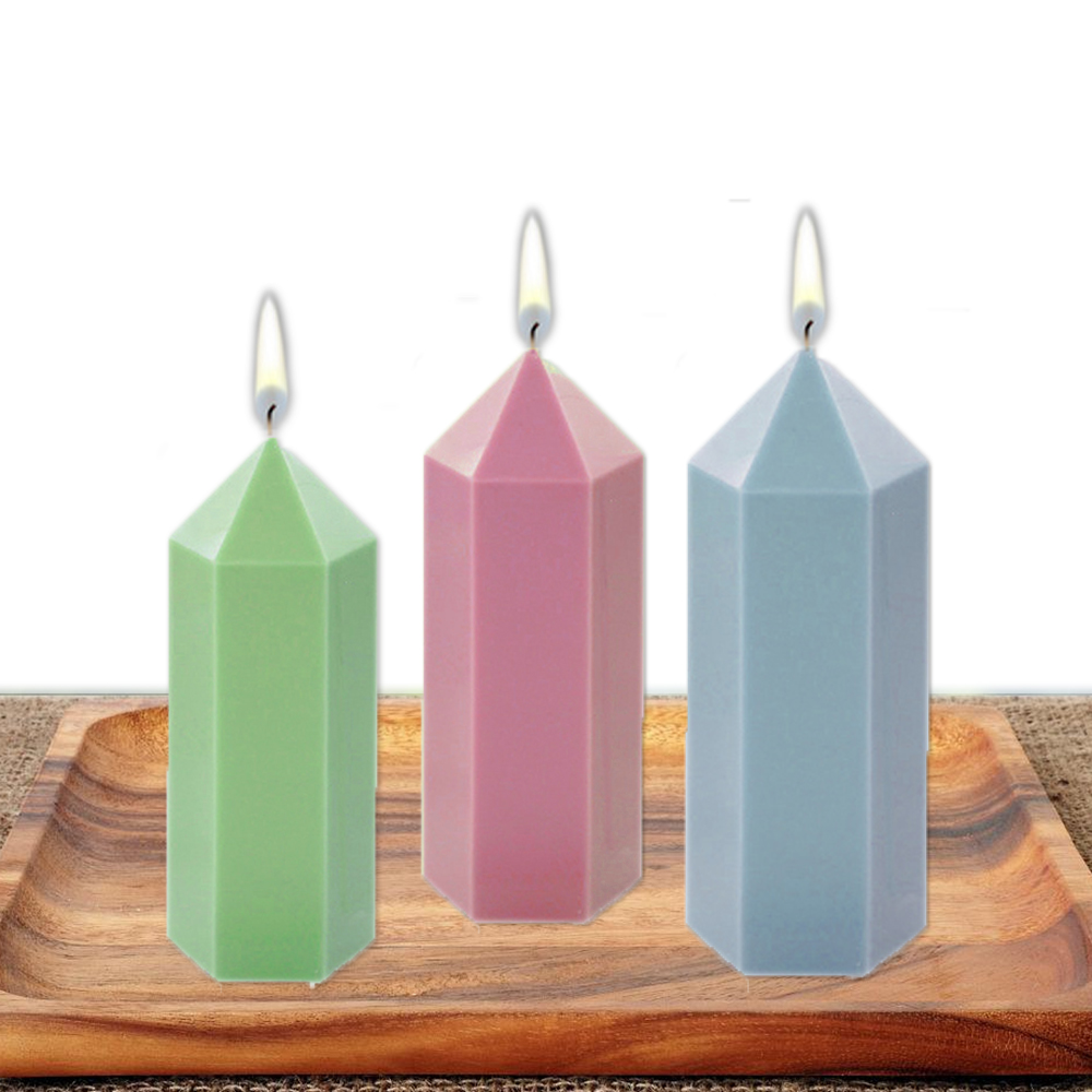 3D Hexagonal Column Candle Mol - đánh giá và giá Soap Making Equipment For Beginners
