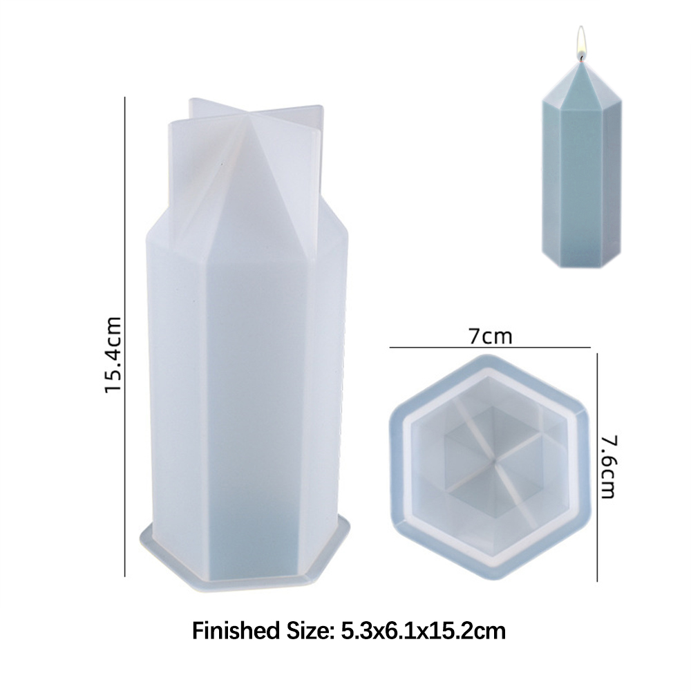 3D Hexagonal Column Candle Mol - đánh giá và giá Soap Making Equipment For Beginners