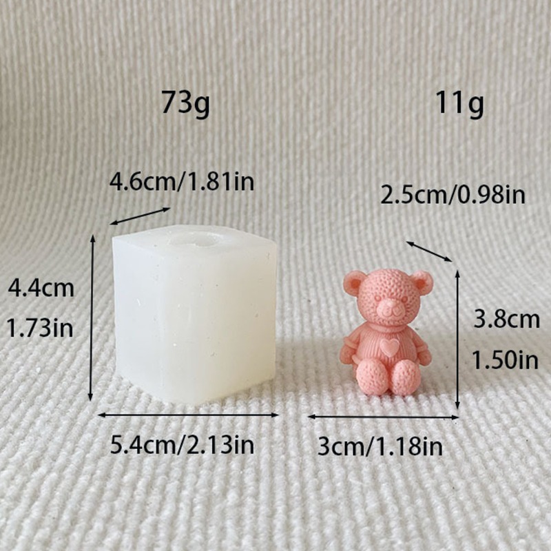 Mini Love Bear Candle Silicone - đánh giá và giá Soap Making Equipment For Beginners