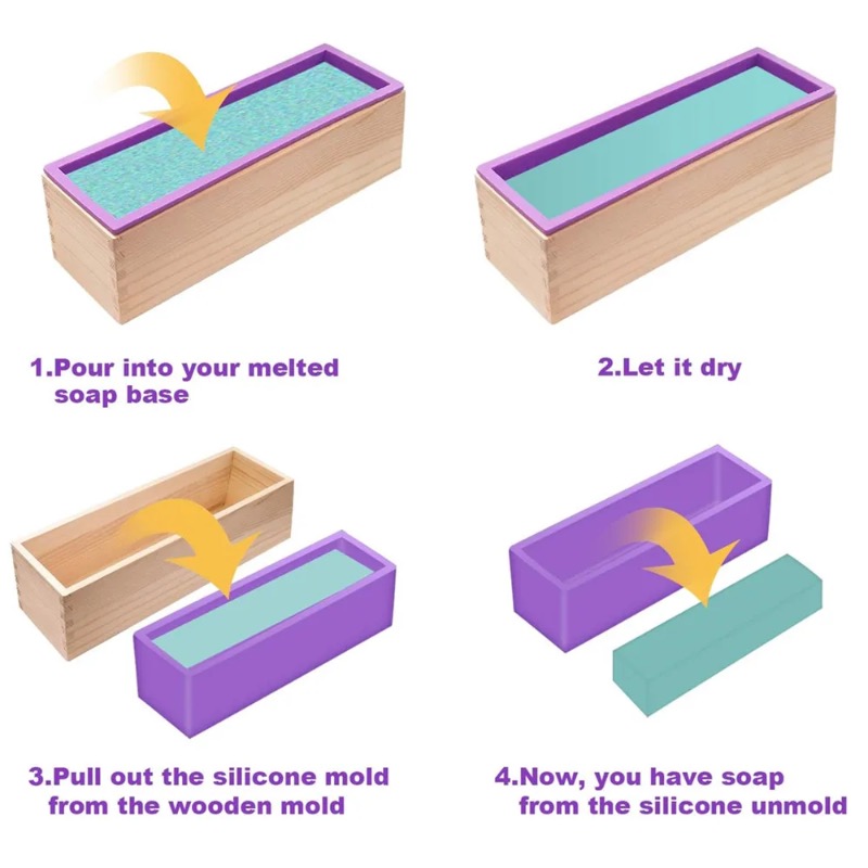 Flexible Silicone Soap Mold Re - đánh giá và giá Soap Making Formula