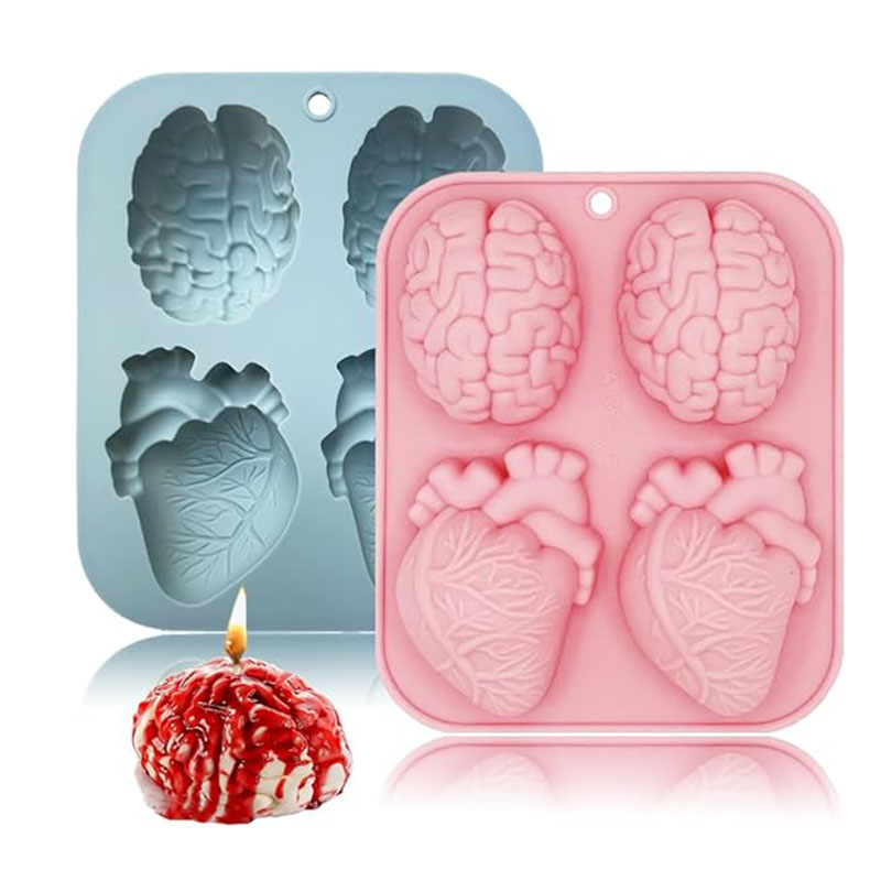 Human Brain And Heart Silicone - đánh giá và giá Soap Making Formula