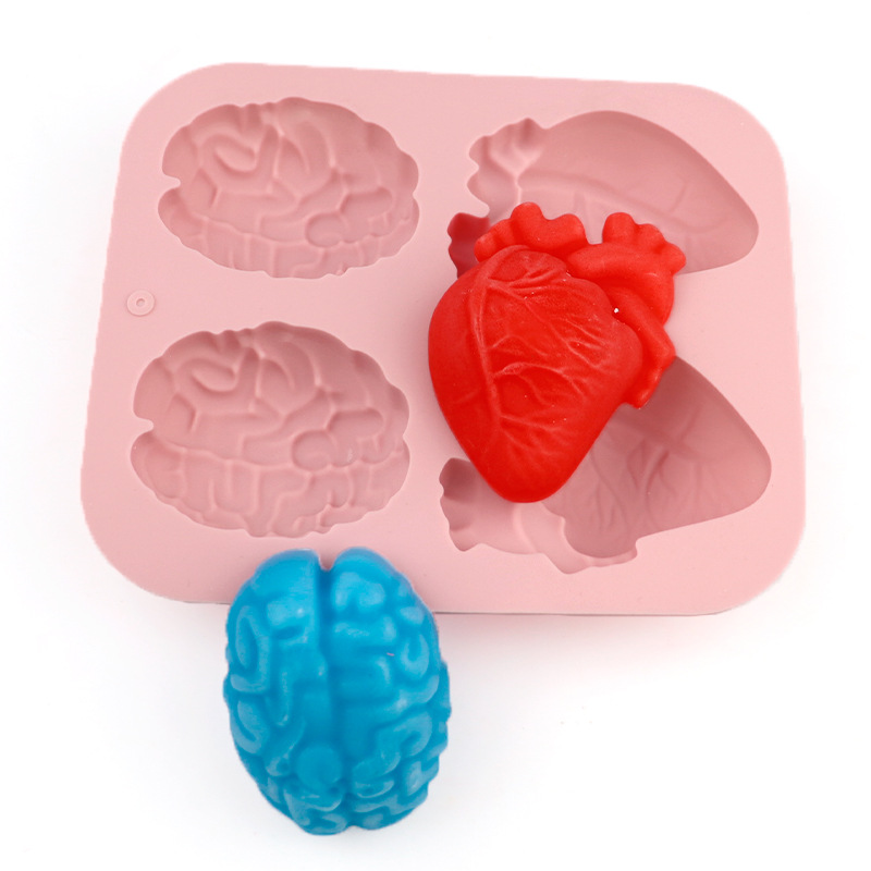 Human Brain And Heart Silicone - đánh giá và giá Soap Making Formula