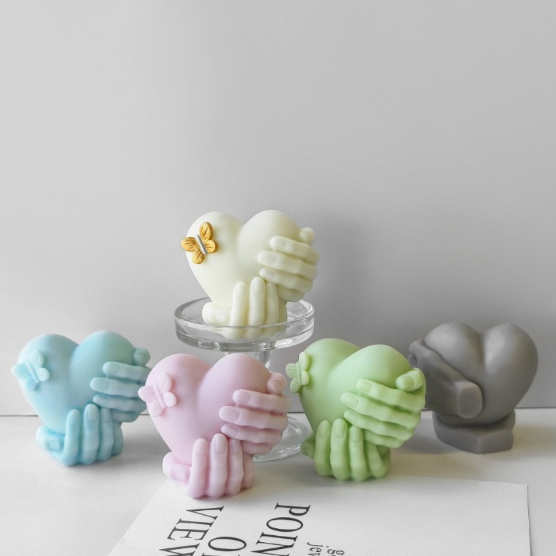 Hand Hold Love Silicone Candle - đánh giá và giá Soap Making Equipment For Beginners