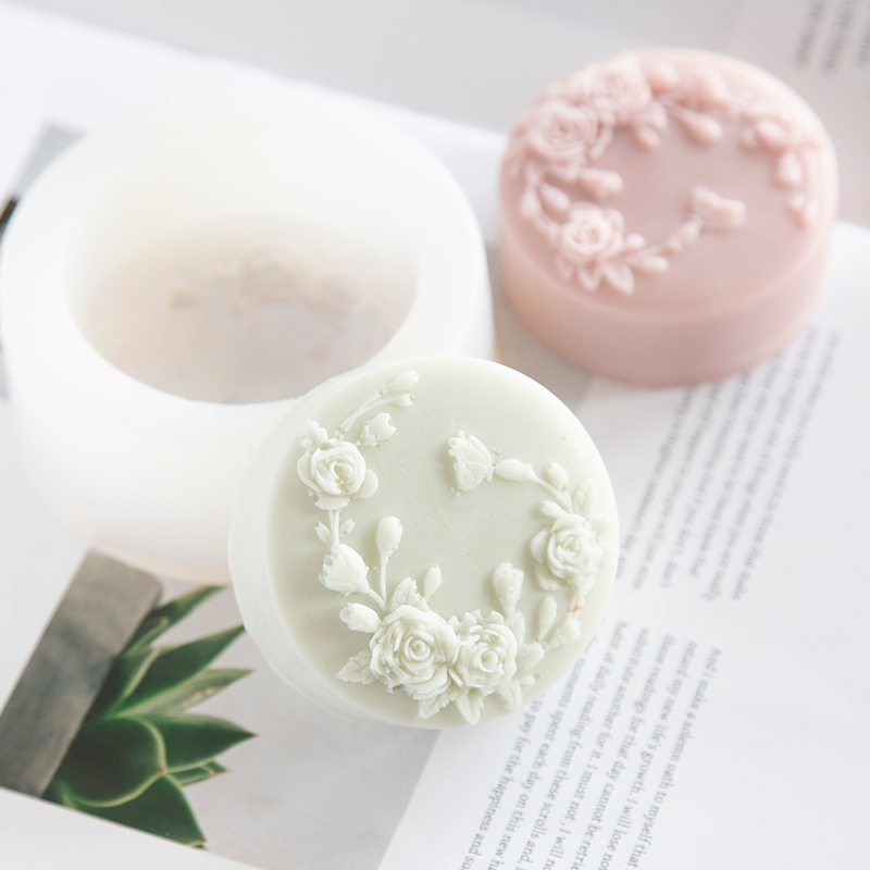 Hình Dáng Tròn Hoa Hồng Hoa Xà - đánh giá và giá Soap Making Formula