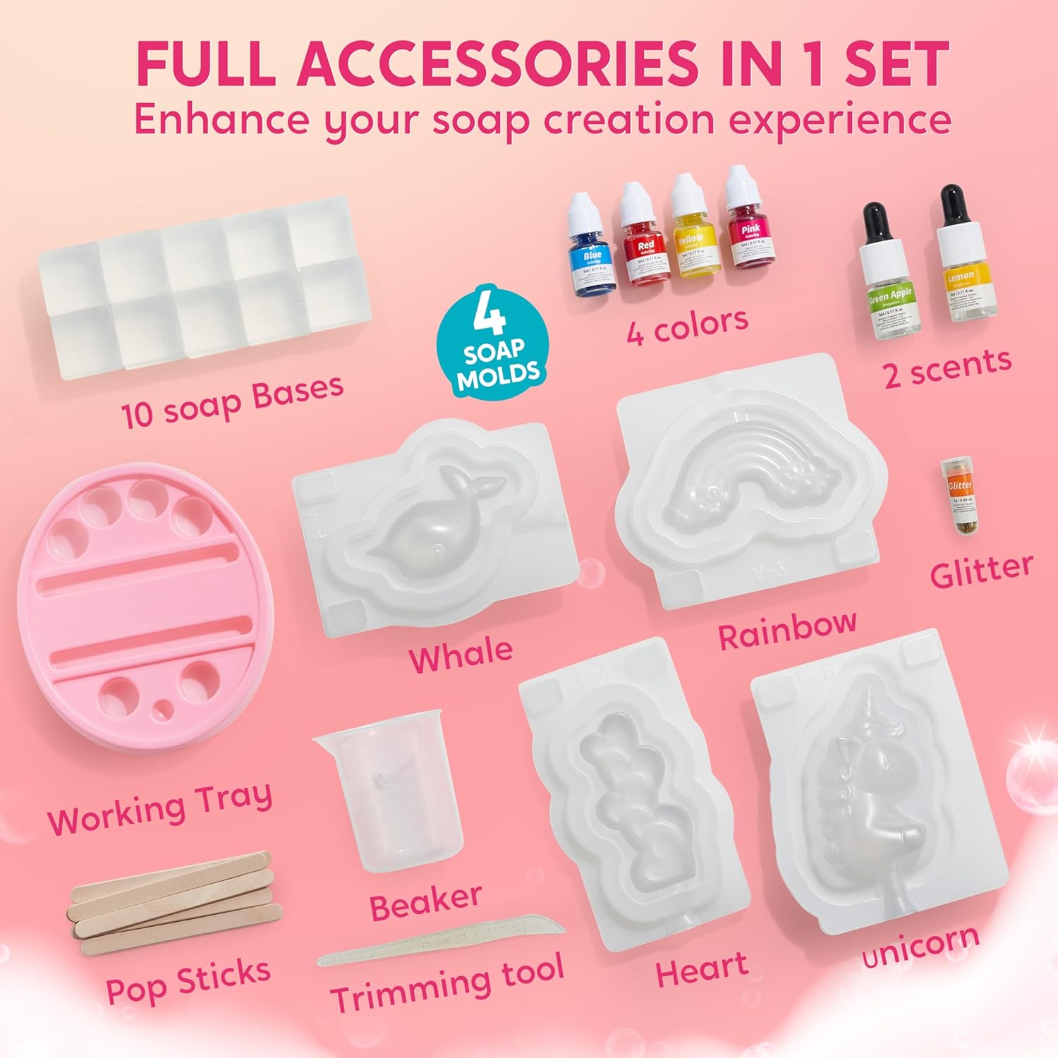 JOYFY Unicorn Soap Making Kit  - đánh giá và giá Soap Making Equipment For Beginners