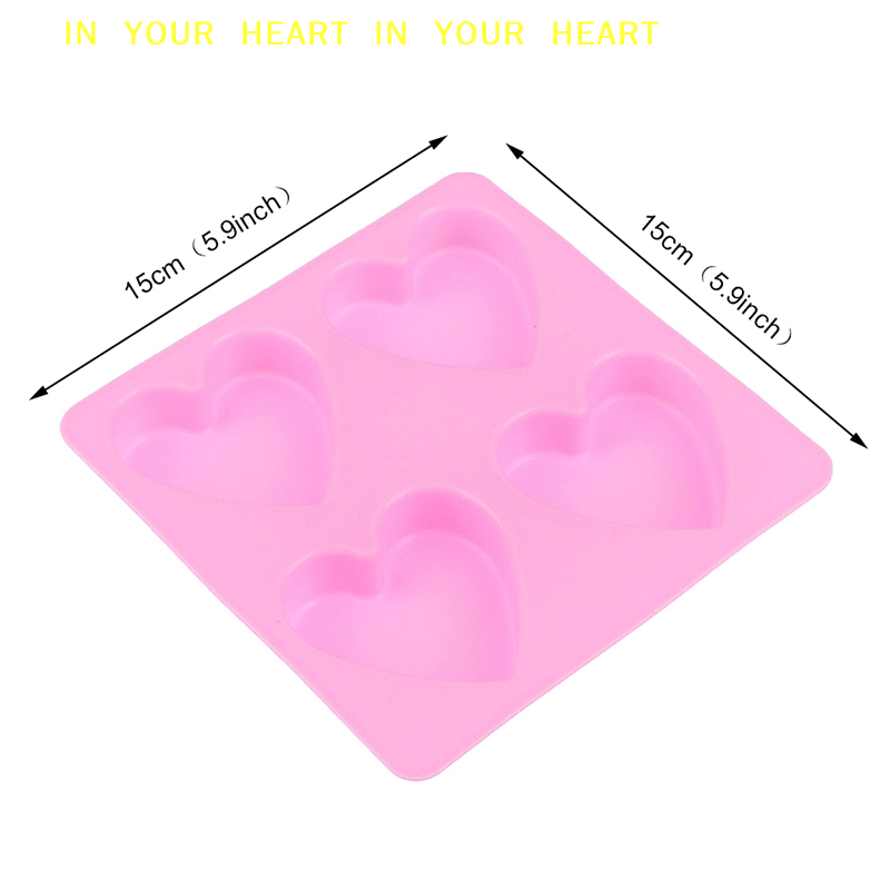 【X】4 Cavity Handmade Silicone  - đánh giá và giá Soap Making Formula